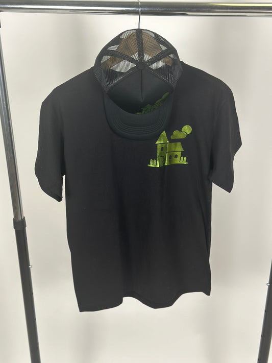 Black & Metallic MoneyGreen Stash Tee